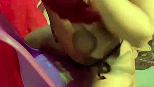 novinha bronzeada pulls bikini aside demanding hot cumshot after intense shaved pussy massage and masturbation