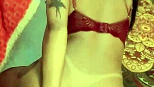 novinha bronzeada pulls bikini aside demanding hot cumshot after intense shaved pussy massage and masturbation