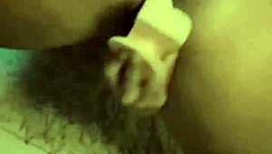 novinha bronzeada pulls bikini aside demanding hot cumshot after intense shaved pussy massage and masturbation