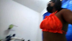 Watch Sexy Sarita Tease Alone With Her Big Ass And Huge Tits In Lingerie!