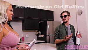 imagine a femdom teasing that shy loser's cock slowly with her flawless tits, building his desperation