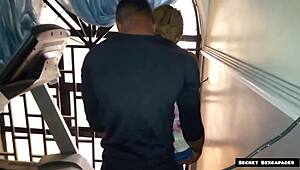 Gym Instructor Seduces Big Ass 45-Year-Old Client And Fucks Horny Pussy With BBC