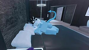 so i became a blue demon in roblox