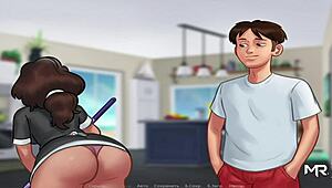 サマータイム・サーガでメイドがエピソード4パート24でダンスパフォーマンス