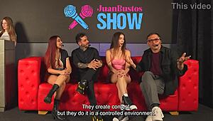 Big tits Mexican slut fulfills fan fantasy in public!