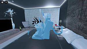 so i became a blue demon in roblox