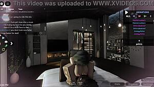 Vadia Branca Leva Pau Preto Grande na Cena do Condo Roblox