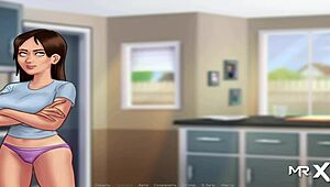 In Summertime Saga, the maid performs a dance in episode 4 part 24