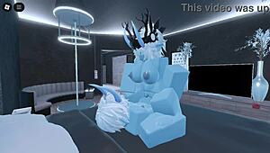 so i became a blue demon in roblox