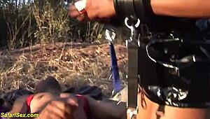 Oh No! African Outdoor Family Therapy with Ebony Milf and Monster Cock Deepthroat!