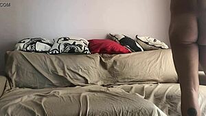 Man Prepares for Work While Stroking His Massive Gay Cock in Homemade Solo Session