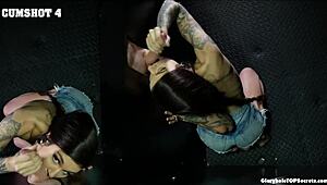 Gloryholetopsecrets: Луна сосет несколько хуев с камшотами, спермой в рот, глотанием и языком