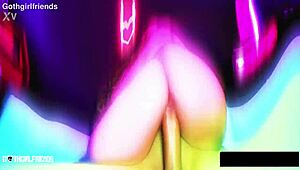 Xwife Karen busty diva tidies up after her intense release