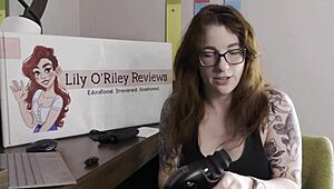 in this review, a redhead explores the ueros nexus sex machine with dildo and vibrator