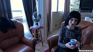 French Goth Girl Getting Fucked Anally