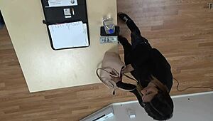 Skinny Latina slut Mandy Mynxx casually takes deepthroat gagging and hardcore cock sucking in the scene.