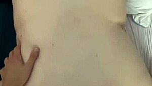 Big woman takes monster cock deep in doggystyle pounding on the bed.