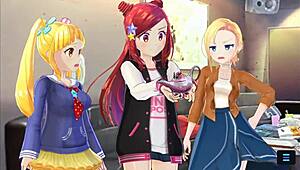 Caralho, Magicami anima com biquíni e orgia grupal no estilo hentai anime
