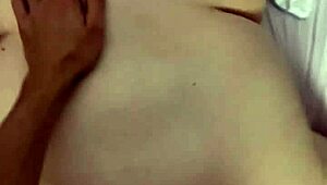 Big woman takes monster cock deep in doggystyle pounding on the bed.