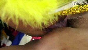 licking that pure girl's sweet and fragrant pussy in ultimate freshness!