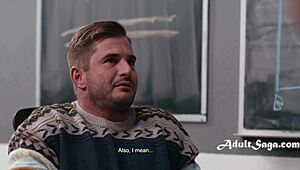 Colleagues Spot Me Wanking To Blackboard Boobies In Wild Threesome With Blonde And Brunette