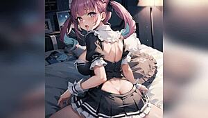 horny teen 18+ with perfect boobs takes massive dick in tight pink pussy for hard anal fuck. this curvy hentai girl enjoys creampie in 3d animated story.