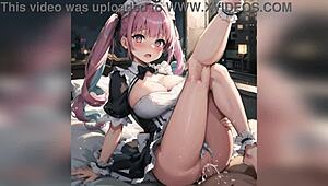 horny teen 18+ with perfect boobs takes massive dick in tight pink pussy for hard anal fuck. this curvy hentai girl enjoys creampie in 3d animated story.