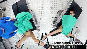 Stiefschwester Aria Nicole als Nurse in POV mit Latexhandschuhen und gespreiztem Missionary 😷