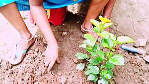 villege forming woman engages in hardcore fucking with land owner while sharing telugu dirty talks