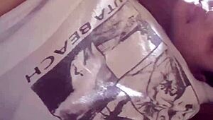 Amateur Asian Housewife With Big Natural Tits Squirts In Orgasm While Licking Latina Girlfriend's Pussy In Homemade Toy Play