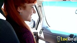 Redhead teen 18+ Lili Lou gets bent over for doggystyle fucking outdoor in missionary and cowgirl riding hardcore action