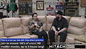 Fersk, får du obligatorisk hitachi orgasme POV? Mara Luv sprer rakka fitte med leker