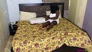 Black Ebony Spreads Oiled Wet Pussy And Tits For Engineers In Doggystyle Group Fuck As Payment