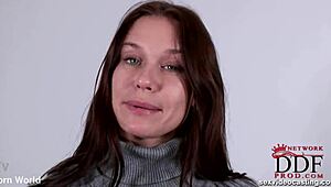 newcomer takes part in her casting interview