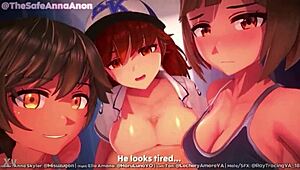 Hey, so you think you can take on a titfuck from three hotties? You're totally lying, full voice action