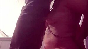 french housewife turns into humiliated slave for 2024 pissing shower and blowjob session in homemade bdsm with buttplug and dirty talk