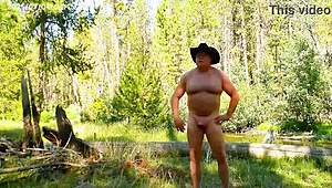 Simscristian05 takes a bold naked walk through the sheer path to the creek, flashing everything in public on Jul 16 2025