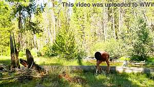 Simscristian05 takes a bold naked walk through the sheer path to the creek, flashing everything in public on Jul 16 2025