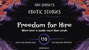 Hey, dive into this Freedom for Hire erotic audio made for women, episode ESes138