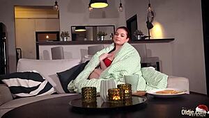 Santa fucks this pretty little 18+ redhead in her sweet tight pussy for Xmas!