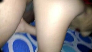 Hey, this cute Mexican babe in miniskirt moans during outdoor doggystyle sex in public