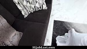 I'm bending over in hijab to save our marriage with doggystyle and blowjob action.