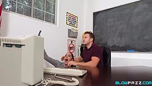 Teen, can you handle this monster cock in deepthroat and ball licking for the best oral sex scene?