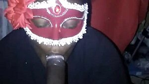 Someone is sucking on a big dick while twerking that fat ass in a sloppy deepthroat game.