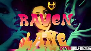 Will This Seductive Goth Hottie Raven Lane Dominate And Fuck Her Horny Friend With Deepthroat And Rough Doggystyle?