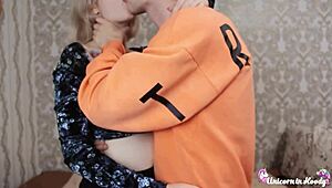 Blonde Babe with Perfect Big Tits Gives Close-Up Blowjob to Monster Cock. Tattoo Beauty Takes Deepthroat Handjob and Cum on Tits in POV