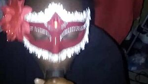 Someone is sucking on a big dick while twerking that fat ass in a sloppy deepthroat game.