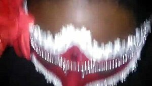 Someone is sucking on a big dick while twerking that fat ass in a sloppy deepthroat game.