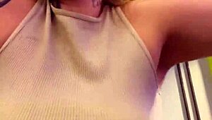 I didn't notice my shirt became see-through from sweat at the gym, what a delicious surprise