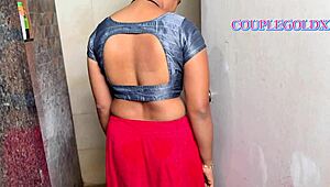 Komal bathes openly in homemade clip while brother-in-law secretly masturbates big cock doggystyle behind her